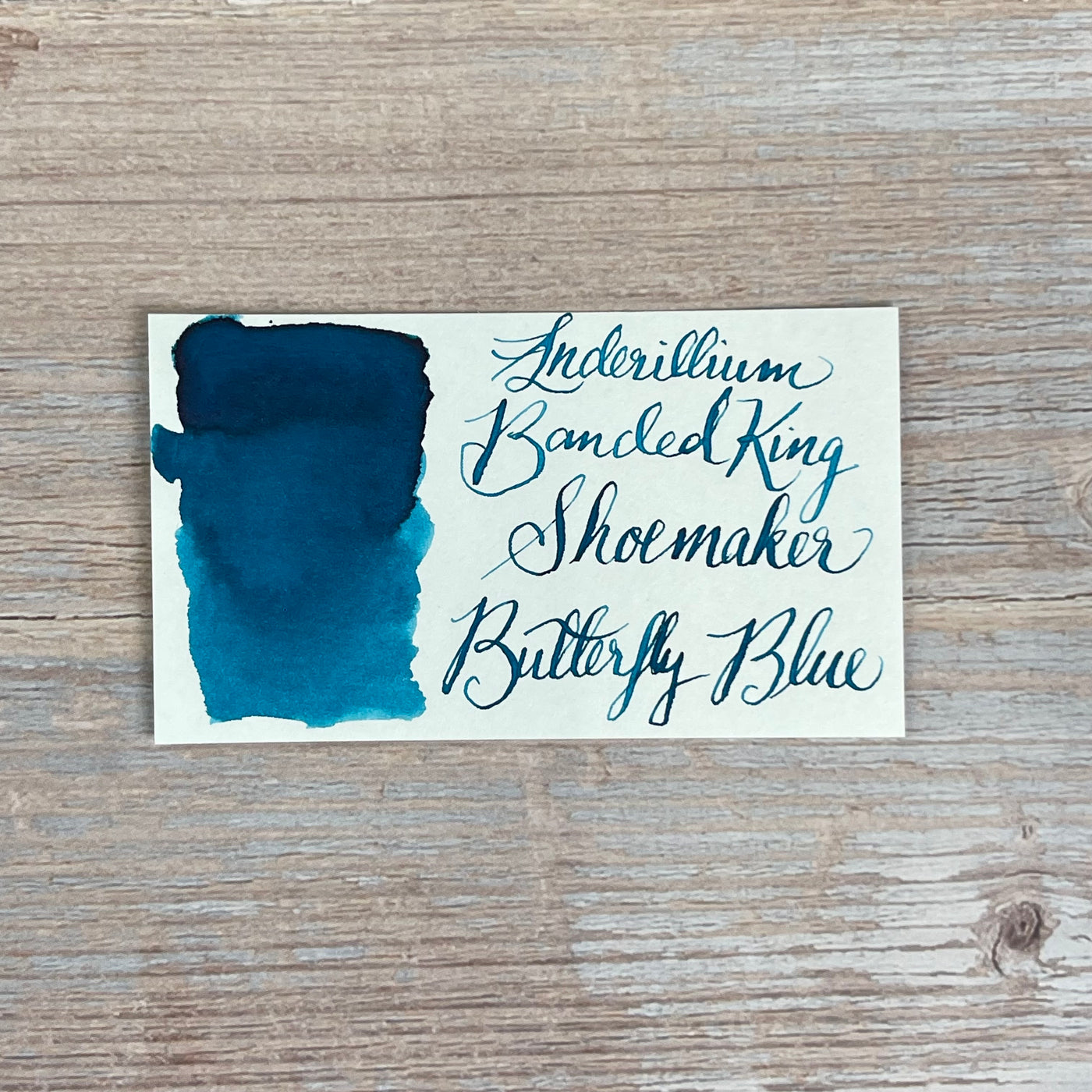 Anderillium Banded King Showemaker Butterfly Blue - 1.5 Oz Bottled Ink
