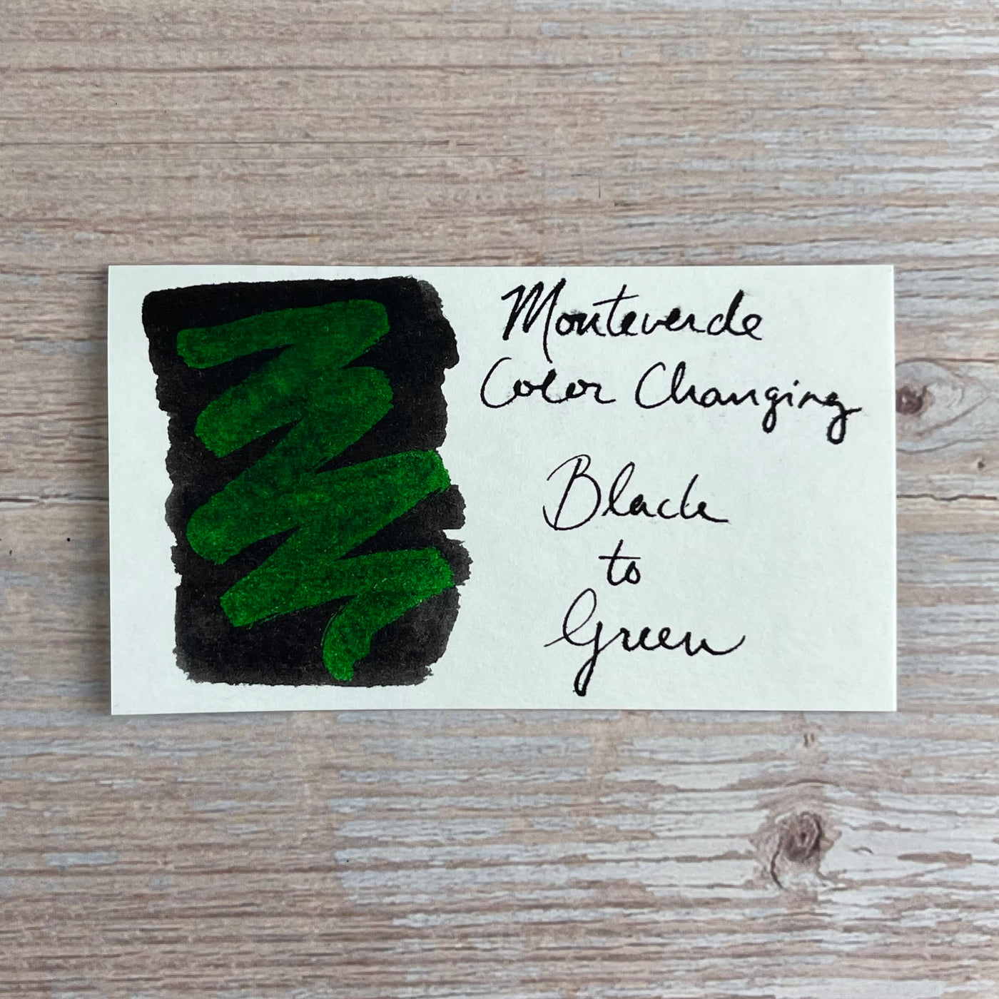 Monteverde Color Changing Black to Green - 30ml Bottled Ink