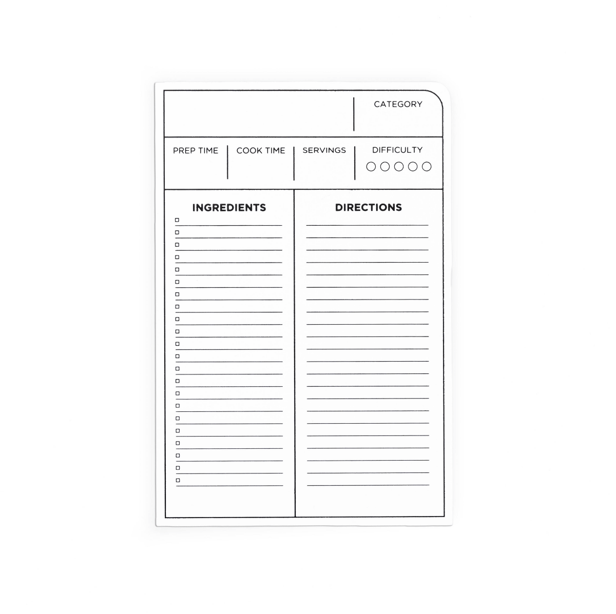 Blackwing Volume 140 Recipe Cards (Set of 10)