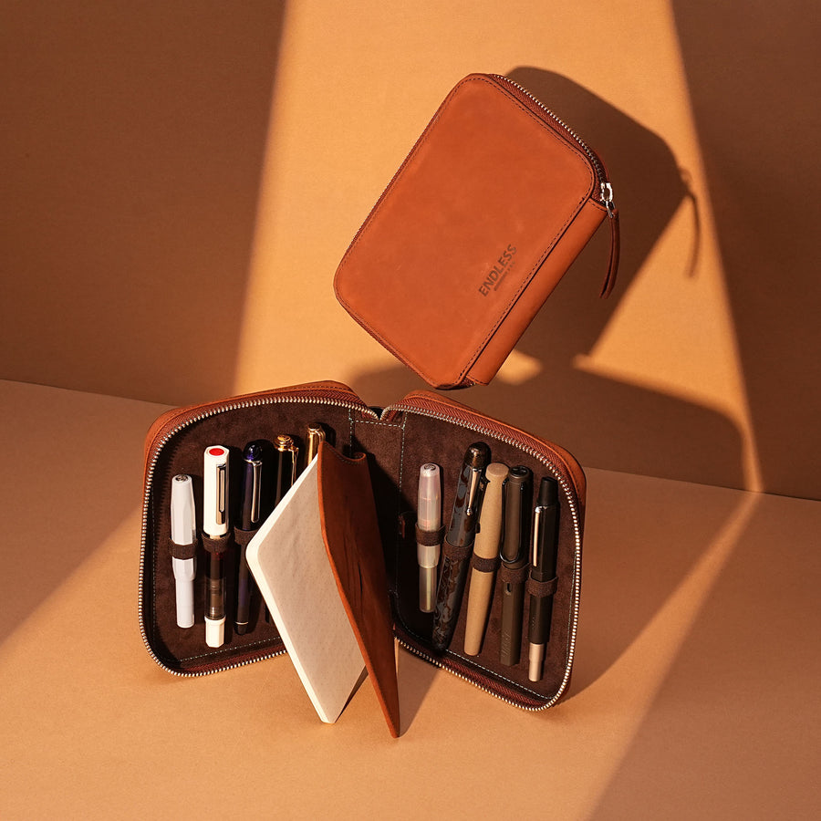 小物 EndlessEight Endless Companion Leather Pen Pouch - 10 pen – Atlas Stationers