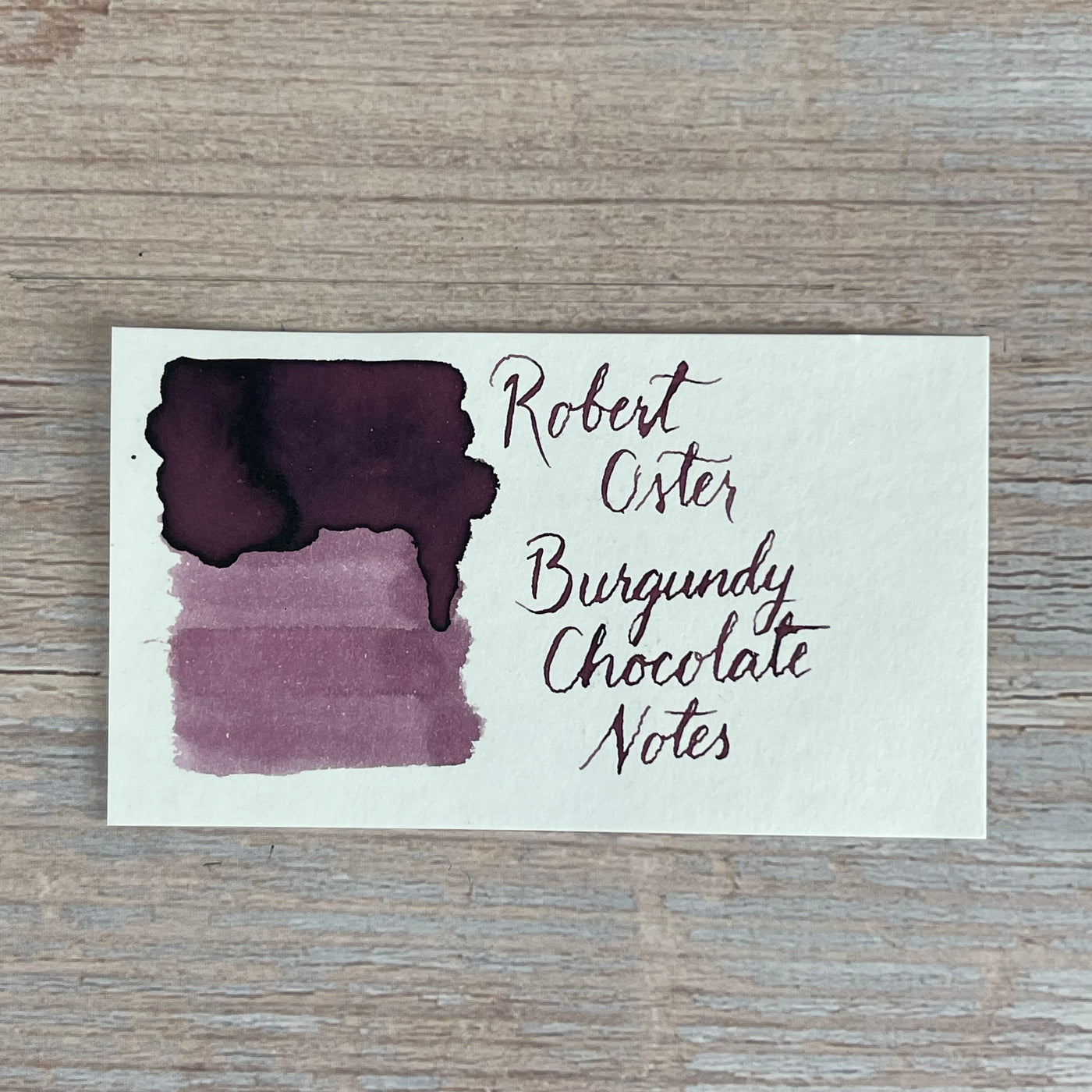 Robert Oster Burgundy Chocolate Notes - 50ml Bottled Ink