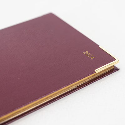 Letts Classic Month to View Planner - 6 5/8" x 3 1/4" - Burgundy