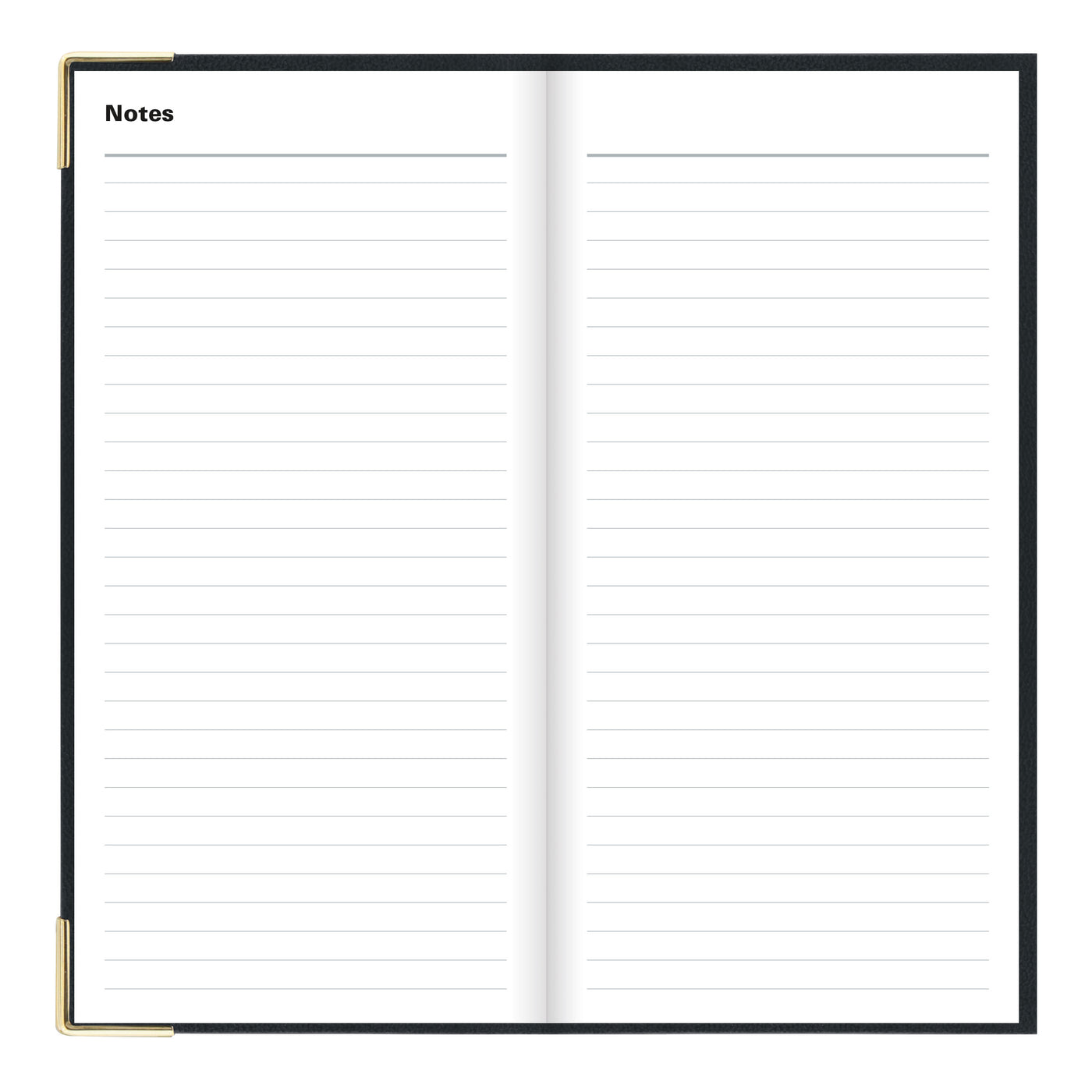 Letts Classic Week to View Vertical Planner - 6 5/8" x 3 1/4" - Black