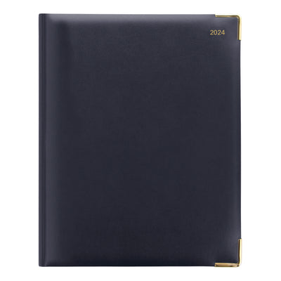 Letts Classic Week to View Appointment Book - 10 1/4" x 8 1/4" - Blue
