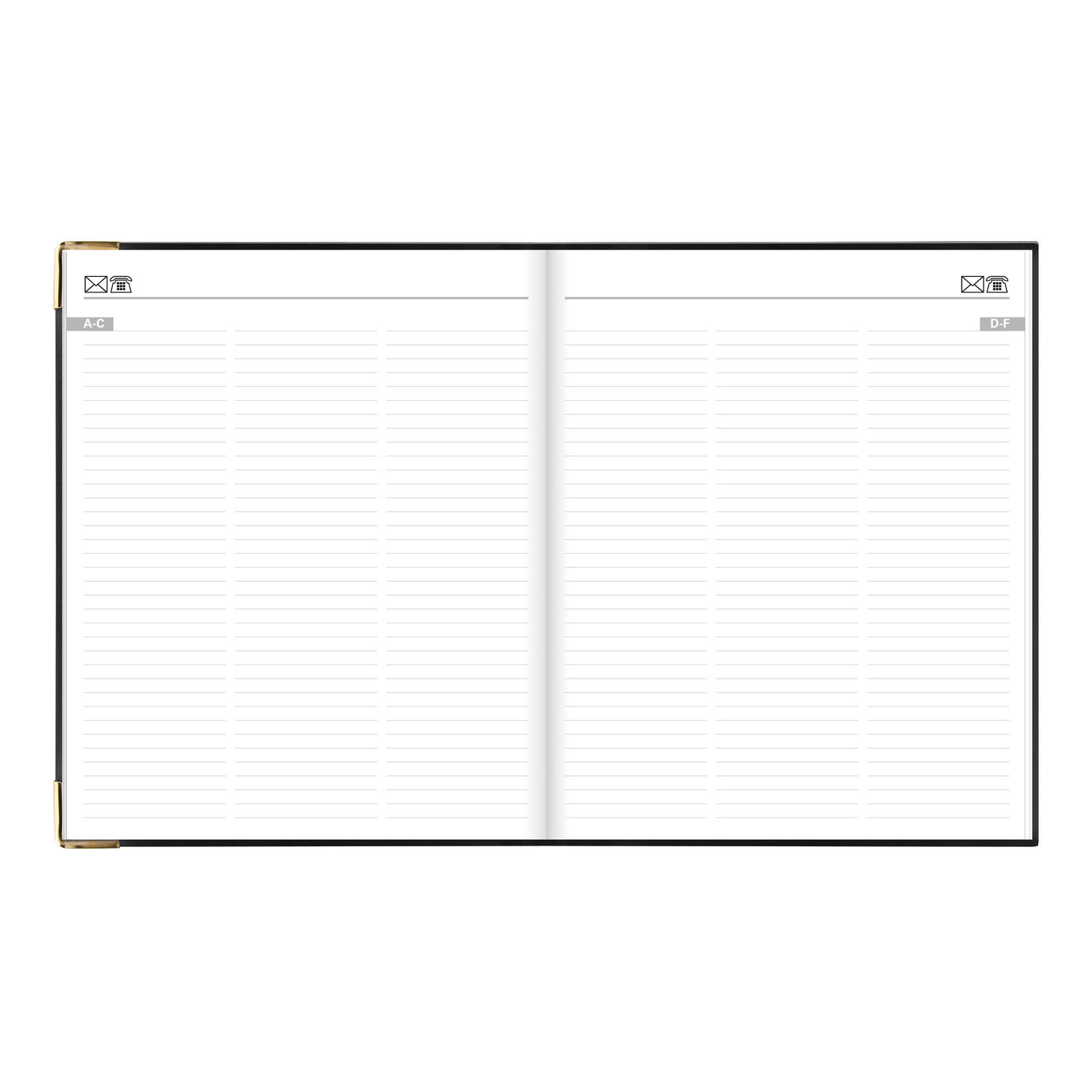 Letts Classic Week to View Appointment Book - 10 1/4" x 8 1/4" - Black