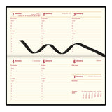 Letts Belgravia Slim Landscape Week to View Leather Diary with Appointments - 6 3/4" x 3 1/4"