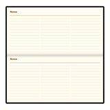 Letts Belgravia Slim Landscape Week to View Leather Diary with Appointments - 6 3/4" x 3 1/4"