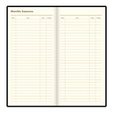 Letts Belgravia Slim Week to View Leather Diary with Planners - 6 3/4" x 3 1/4"