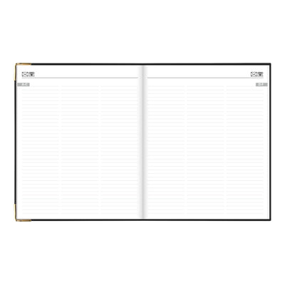 Letts Sterling Week to View Planner - 10 1/4"  x 8 1/4" - Black