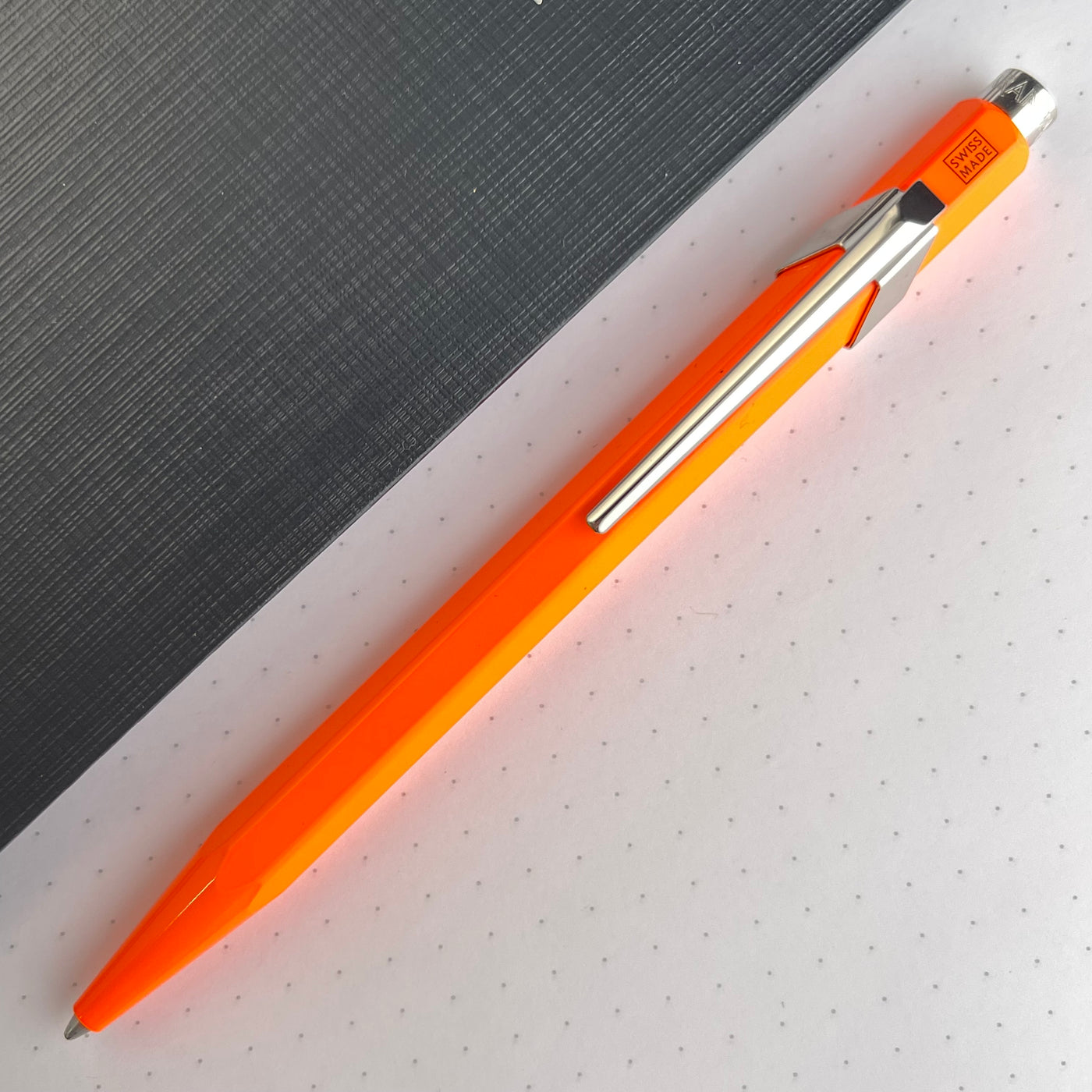 Caran d'Ache 849 Metal Ballpoint Pen - FLU Orange