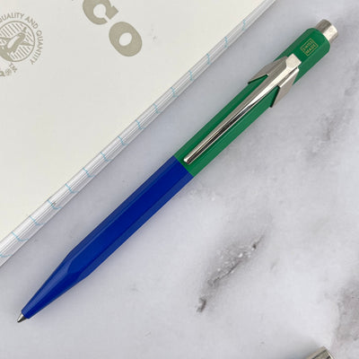 Caran d'Ache Paul Smith 849 Ballpoint Pen - Cobalt / Emerald (Special Edition)