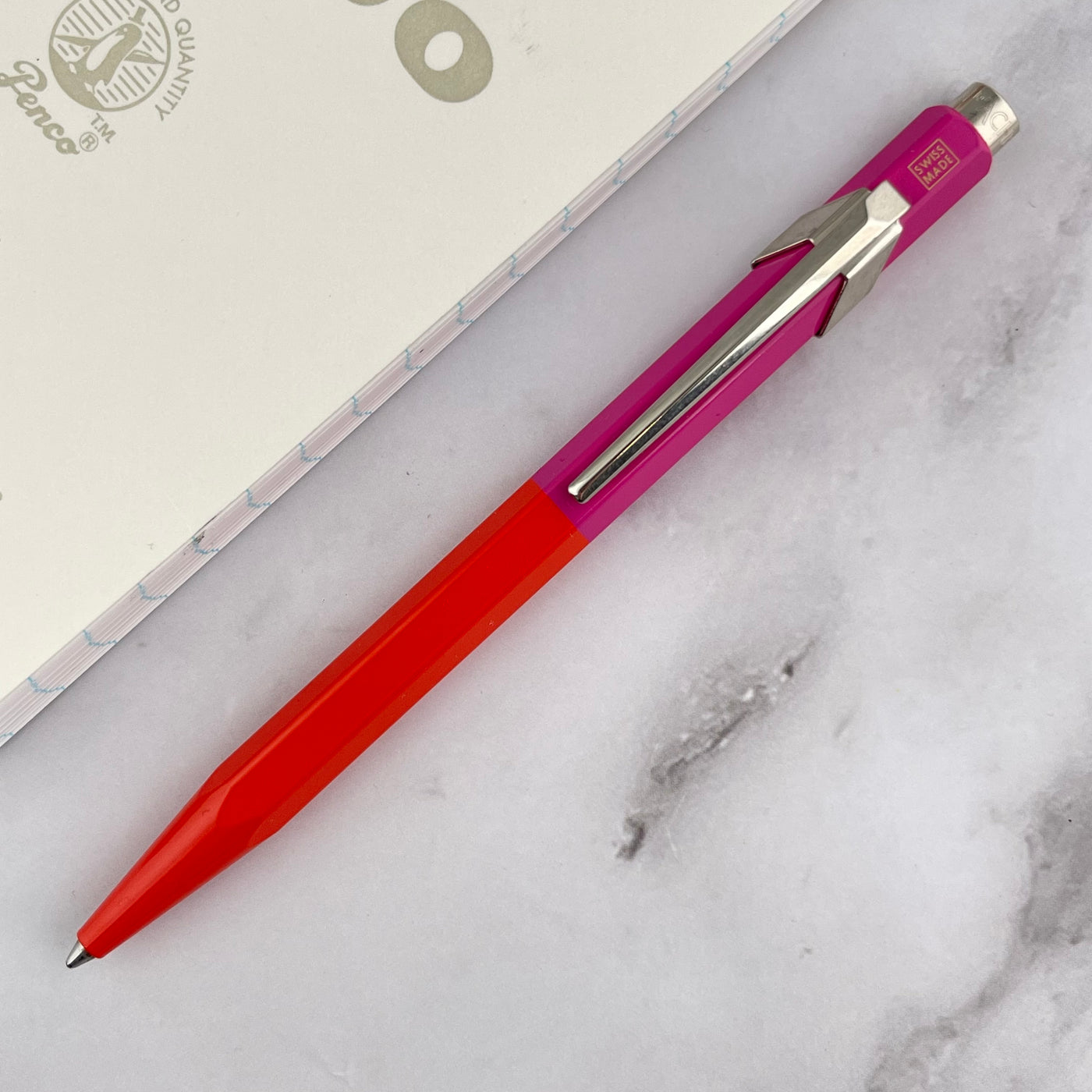 Caran d'Ache Paul Smith 849 Ballpoint Pen - Warm Red / Melrose Pink (Special Edition)
