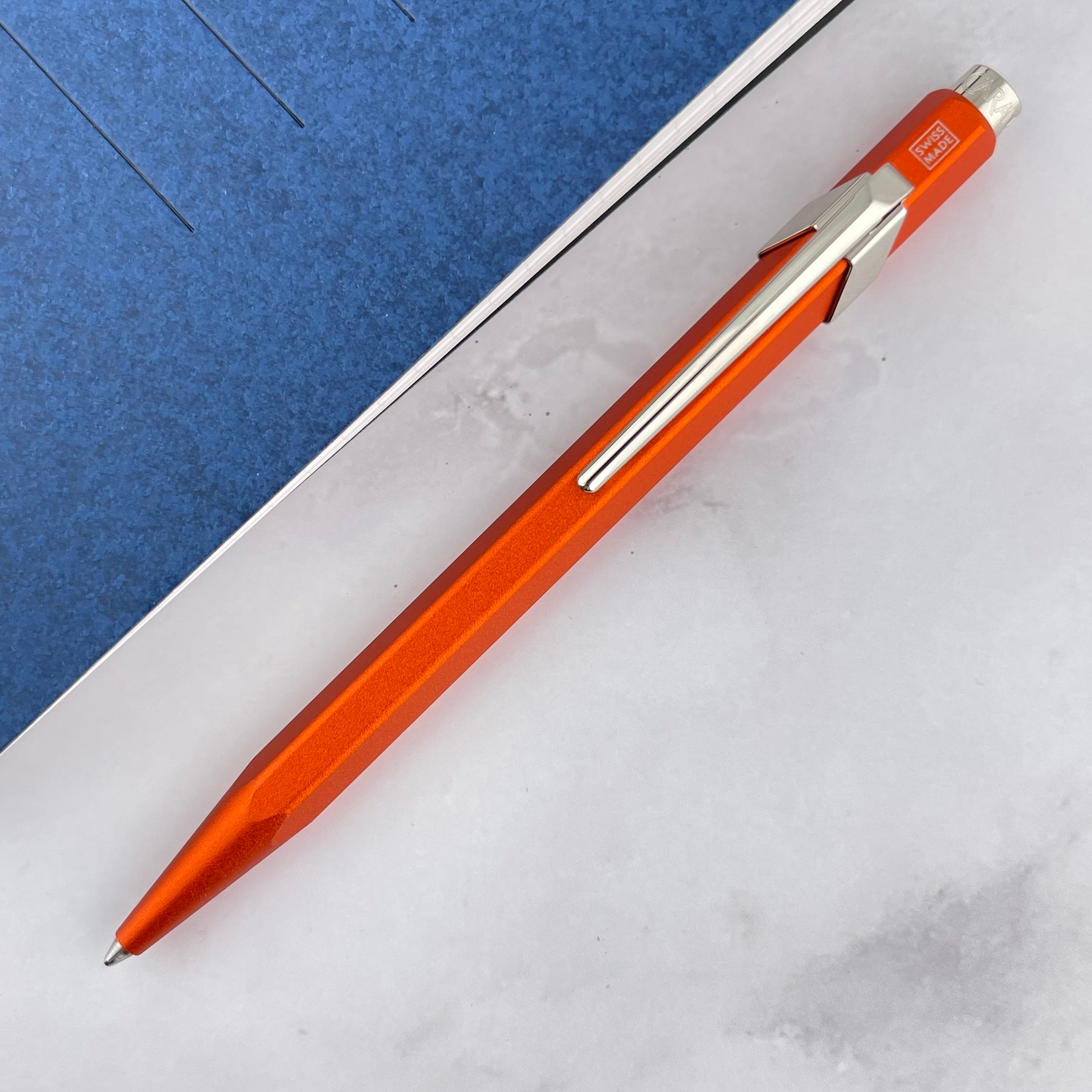 Caran d'Ache 849 Colormat-X Ballpoint Pen - Orange – Atlas Stationers