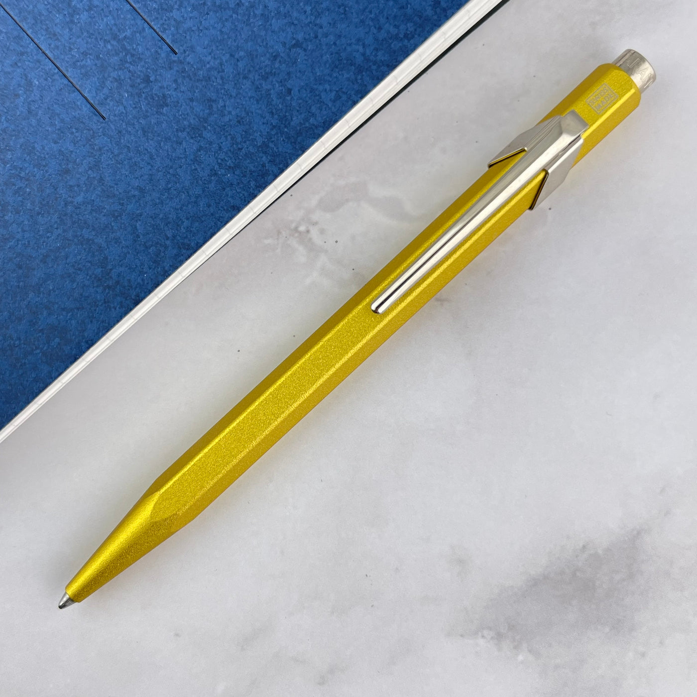 Caran d'Ache 849 Colormat-X Ballpoint Pen - Yellow