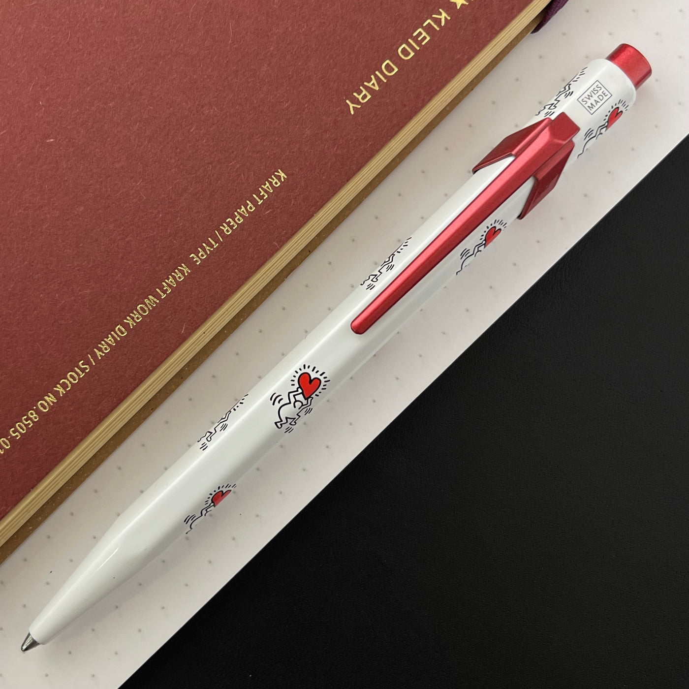 Caran d'Ache Keith Haring 849 Ballpoint Pen - White (Special Edition)