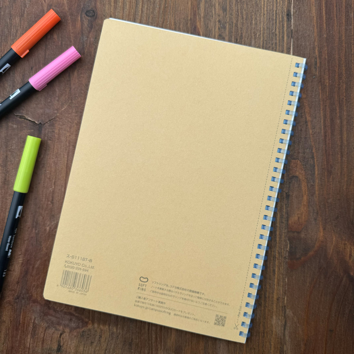 Color Coding Soft Ring Notebook Kokuyo Campus Soft Ring Notebook - B5 – Atlas Stationers