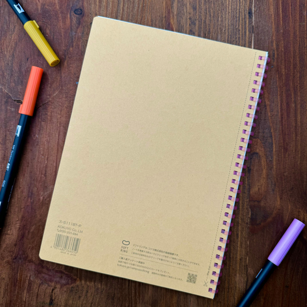 Color Coding Soft Ring Notebook Kokuyo Campus Soft Ring Notebook - B5 – Atlas Stationers