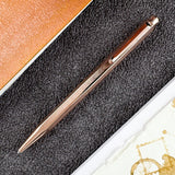 Caran d'Ache 849 Ecridor Gold Ballpoint Pen - Chevron Rose