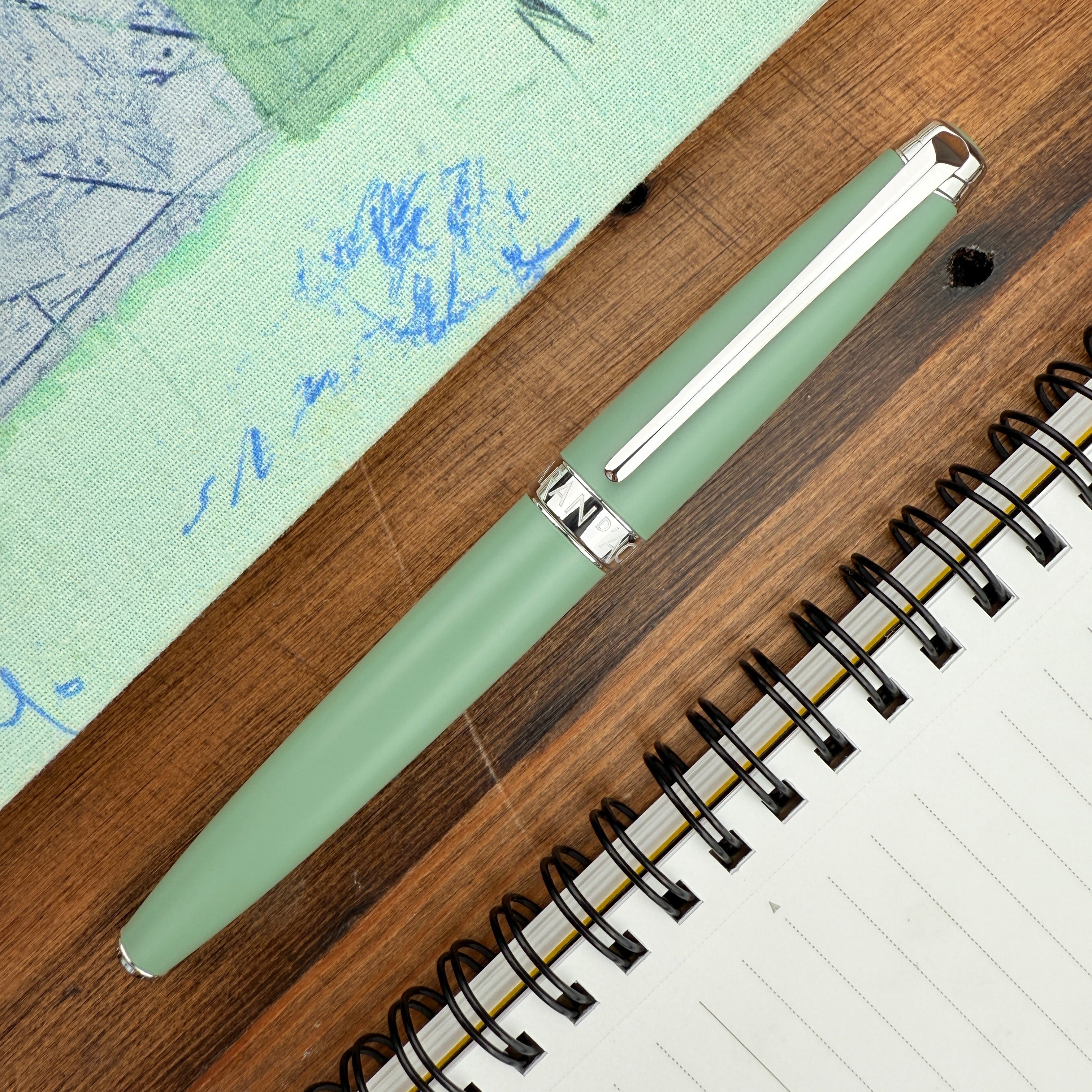 Caran d'Ache LÉMAN V2 Collection Fountain Pen - Sage Green