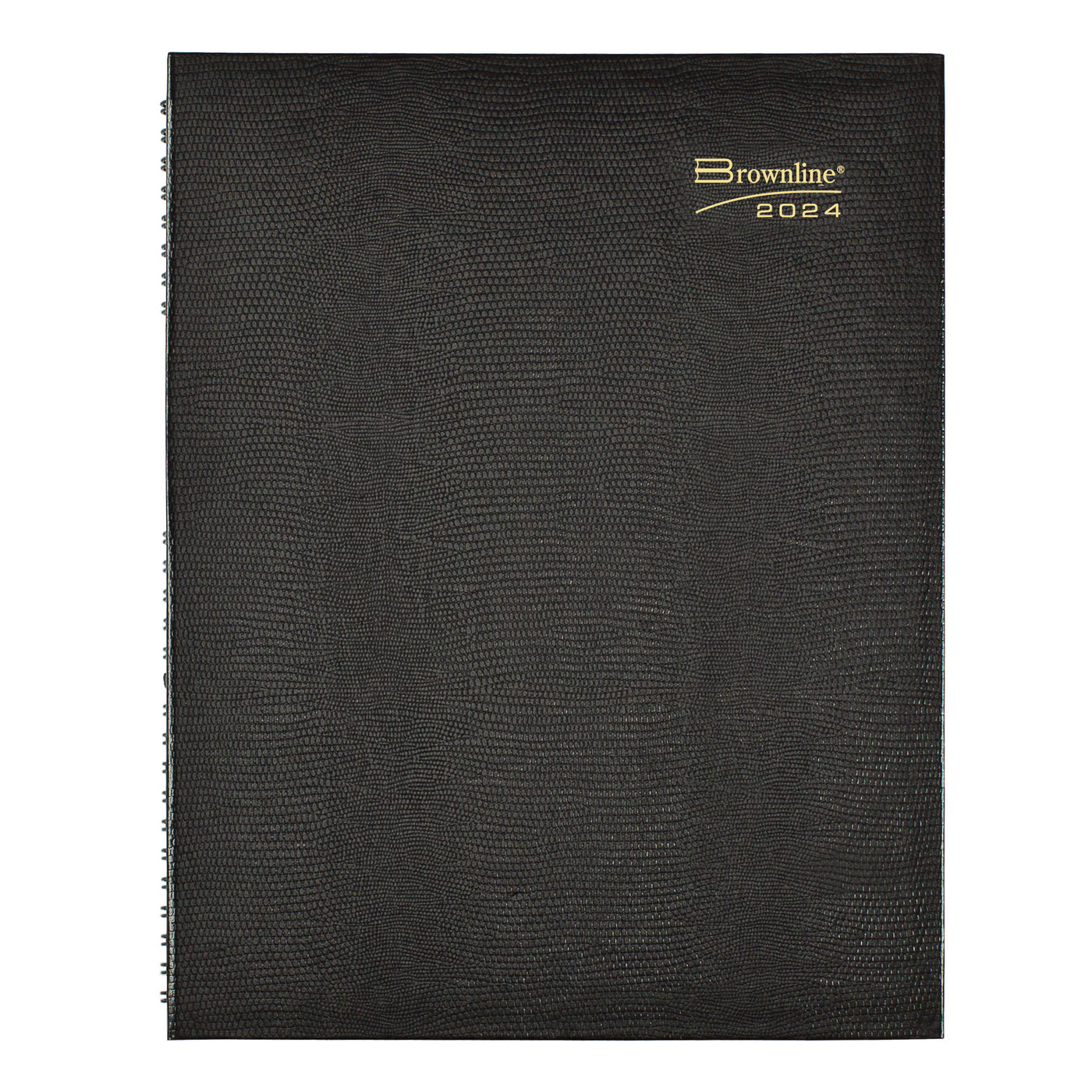 Brownline Coilpro Monthly Planner - 8 1/2" x 11" - Black Cover