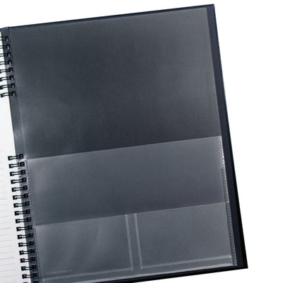 Brownline Coilpro Monthly Planner - 8 1/2" x 11" - Black Cover