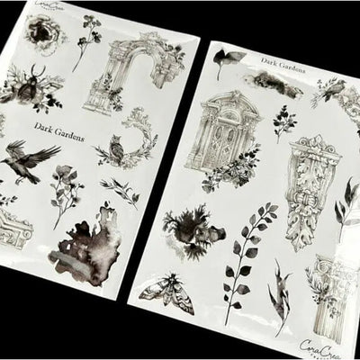 CoraCreaCrafts Sticker Sheet - Dark Garden