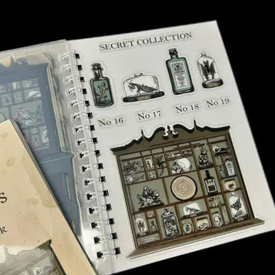 CoraCreaCrafts Sticker Book - Cabinet or Curiosities Sticker Book