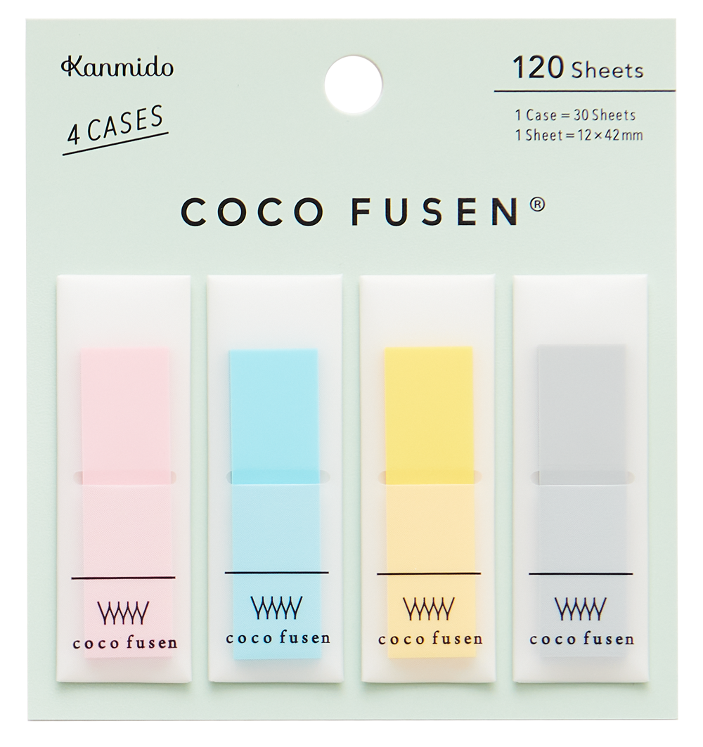 Kanmido Coco Fusen Color Sticky Notes - Medium
