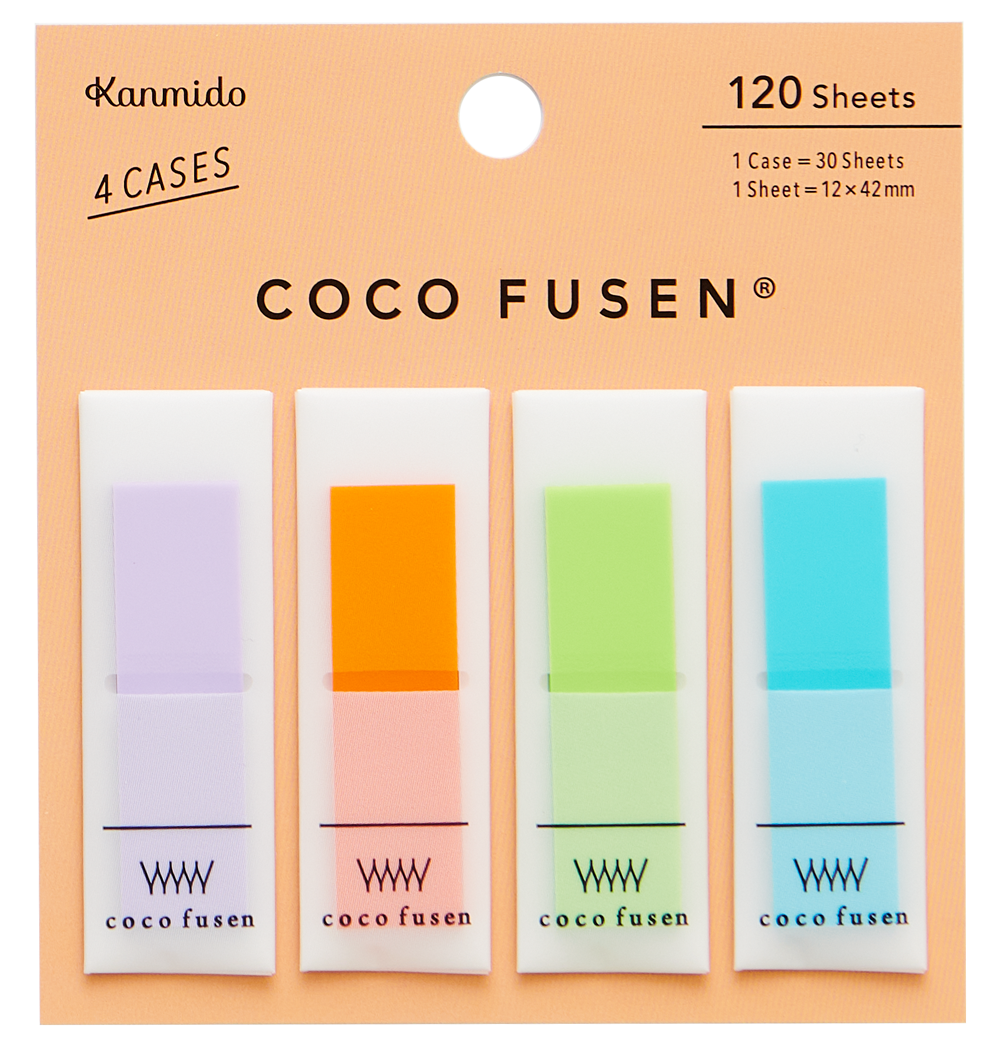 Kanmido Coco Fusen Color Sticky Notes - Medium