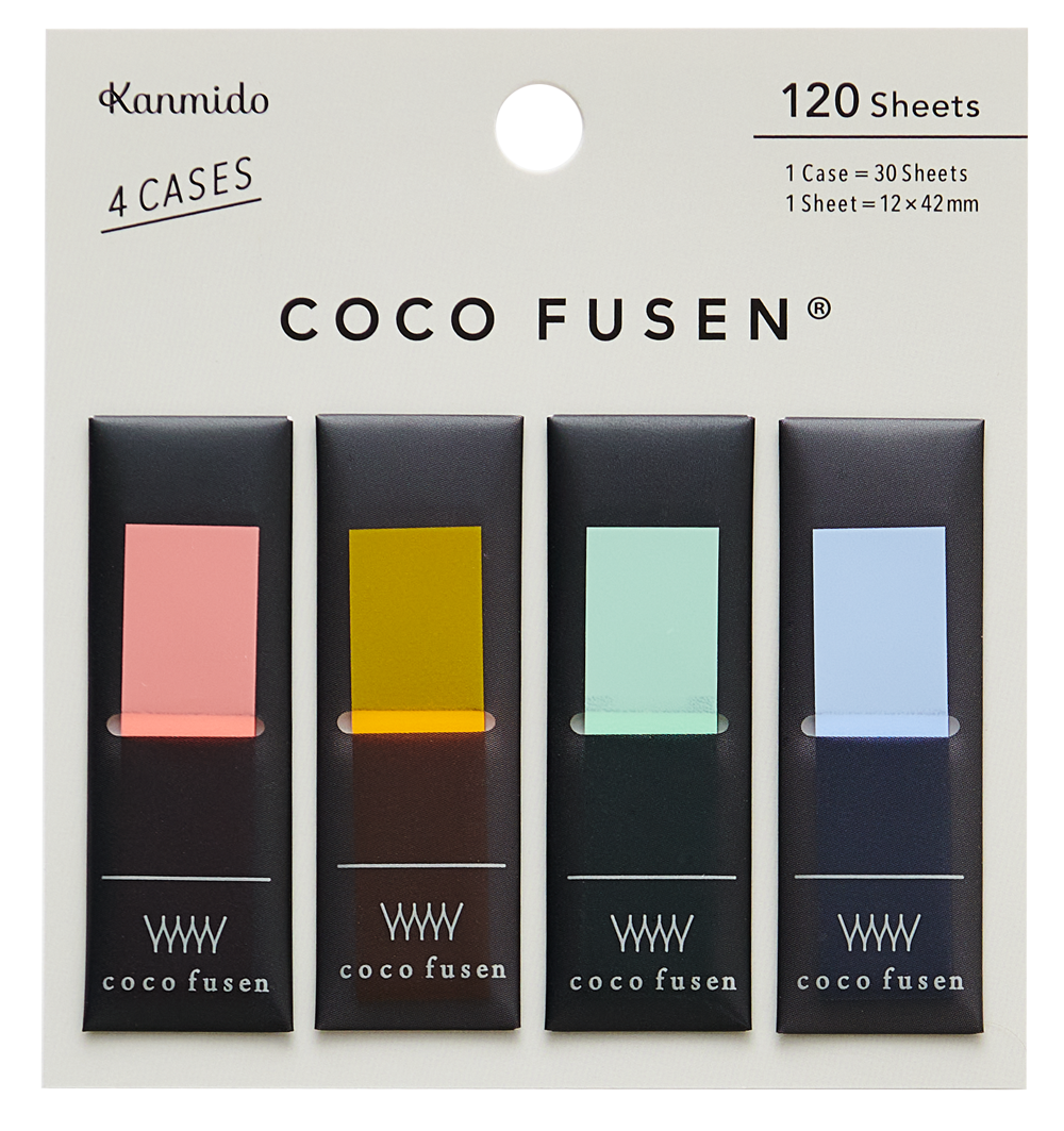 Kanmido Coco Fusen Color Sticky Notes - Medium