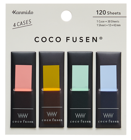Kanmido Coco Fusen Color Sticky Notes - Medium