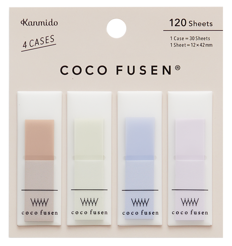 Kanmido Coco Fusen Color Sticky Notes - Medium