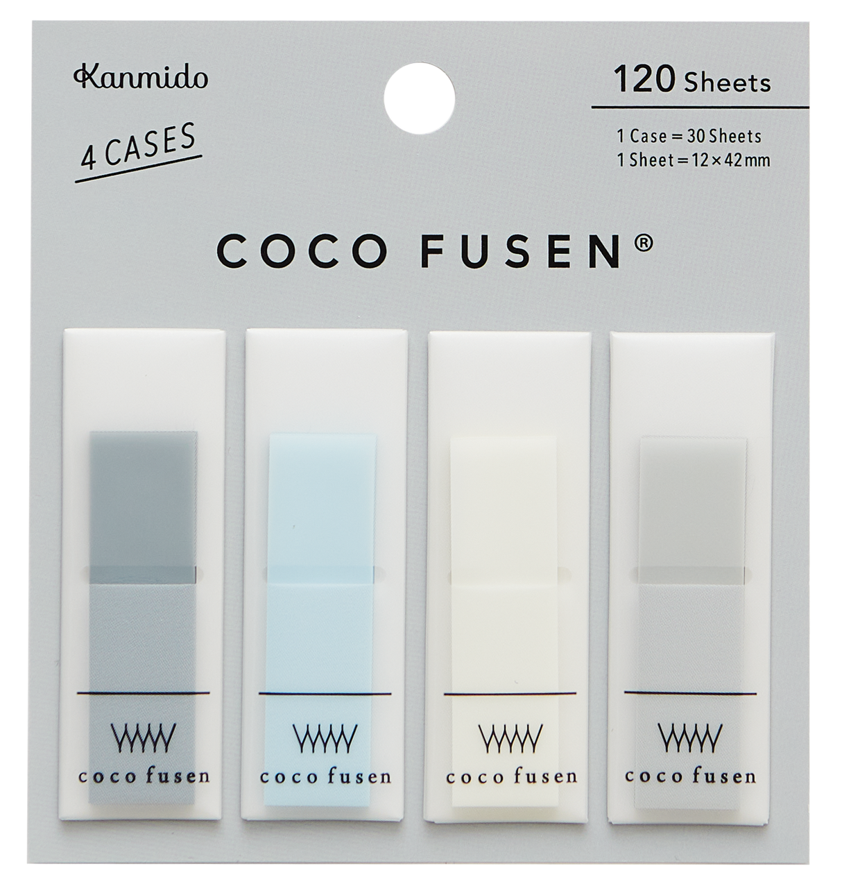 Kanmido Coco Fusen Color Sticky Notes - Medium