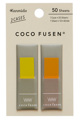 Kanmido Coco Fusen Color Sticky Notes - Medium (50 Sheets)