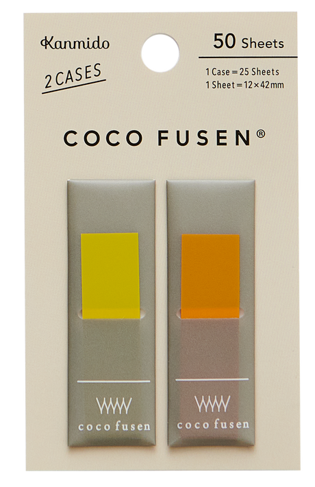 Kanmido Coco Fusen Color Sticky Notes - Medium (50 Sheets)