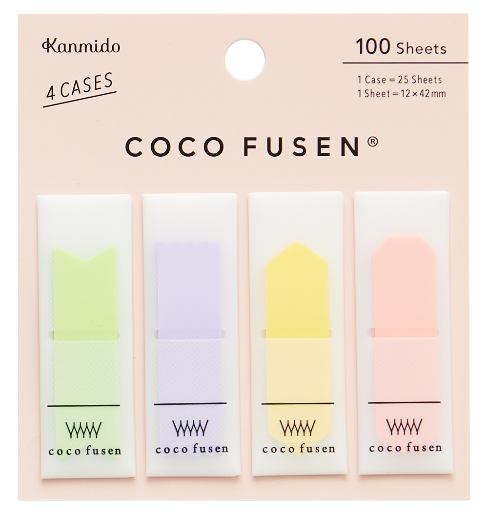 Kanmido Coco Fusen Shapes Sticky Notes - Medium