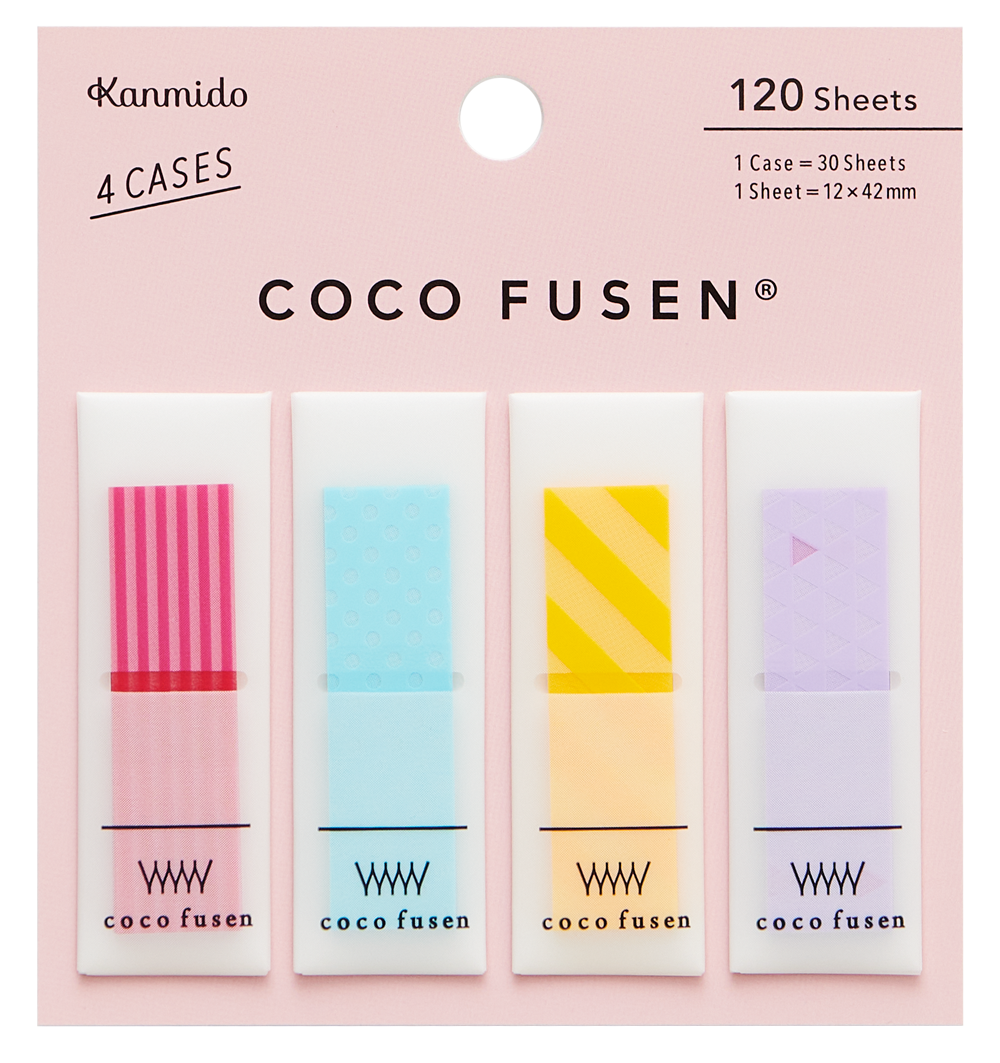 Kanmido Coco Fusen Pattern Sticky Notes - Medium
