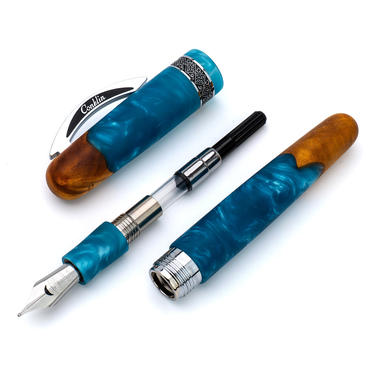 Conklin 1898 Spectra Fusion Fountain Pen - Blue Chrome (Limited Edition)
