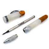 Conklin 1898 Spectra Fusion Rollerball Pen - White Chrome (Limited Edition)