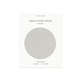 Cloth & Paper Transparent Circle Sticky Notes