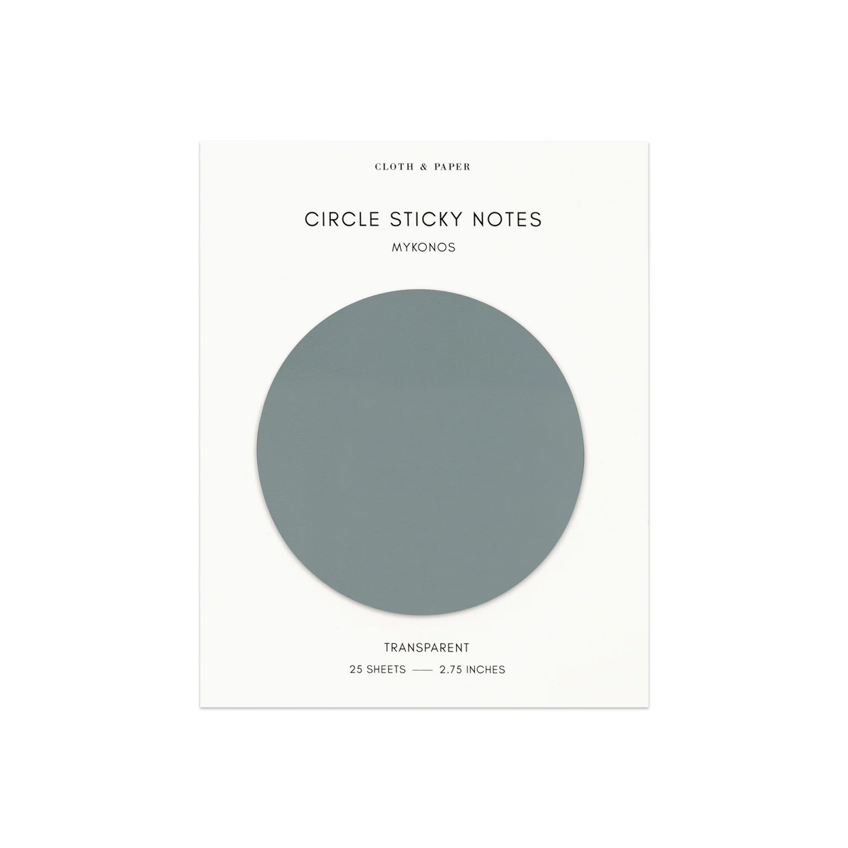 Cloth & Paper Transparent Circle Sticky Notes