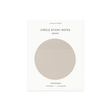 Cloth & Paper Transparent Circle Sticky Notes