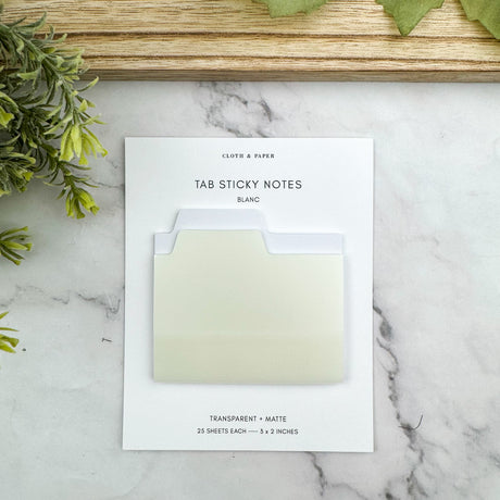 Cloth & Paper Blank Tab Sticky Notes