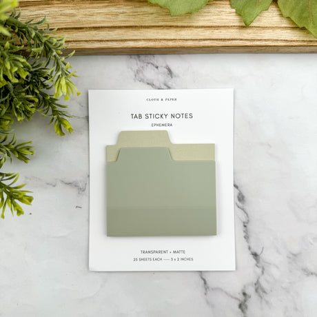 Cloth & Paper Blank Tab Sticky Notes