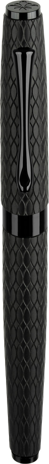 Diplomat Cobra Rollerball Pen - Black Guilloche