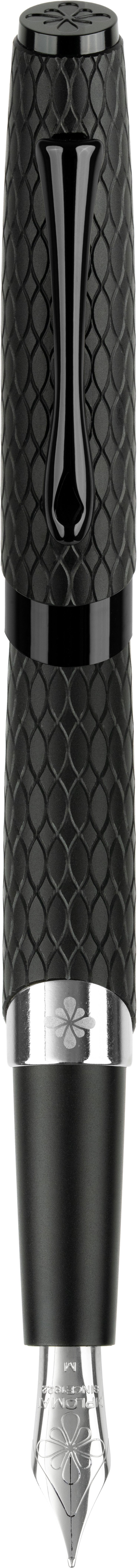 Diplomat Cobra Fountain Pen - Black Guilloche