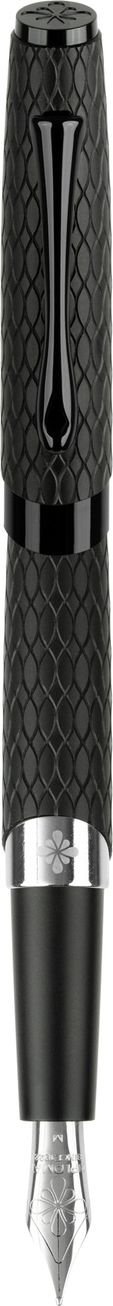 Diplomat Cobra Fountain Pen - Black Guilloche