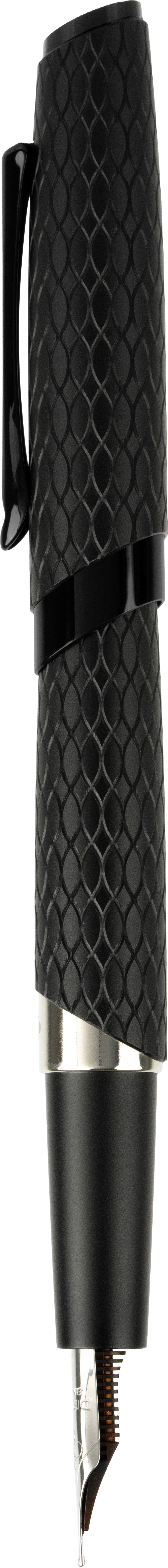Diplomat Cobra Fountain Pen - Black Guilloche