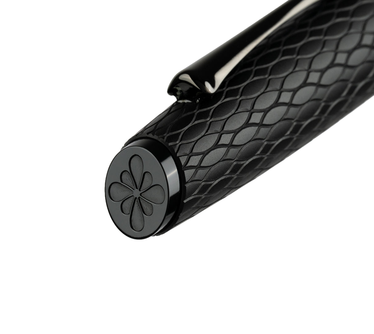 Diplomat Cobra Rollerball Pen - Black Guilloche