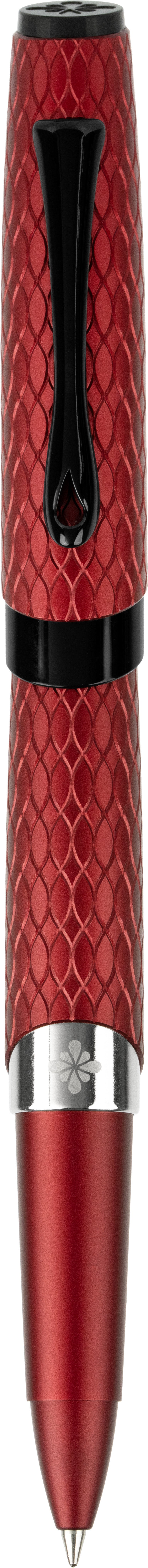 Diplomat Cobra Rollerball Pen - Burgundy Guilloche